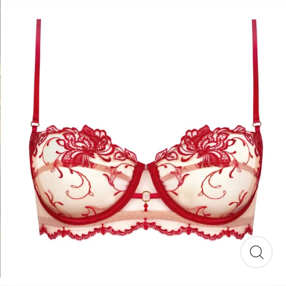 LISE CHARMEL EBLOUISSANT EROS DEMI CUP BRA IN NUDE SOLAIRE ACH3095 Size 38B